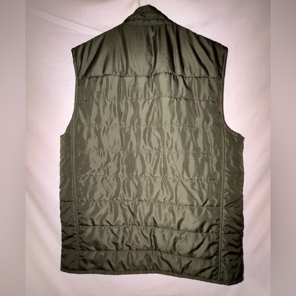 Marc Anthony Men's Olive Quilted Vest - Picture 10 of 11